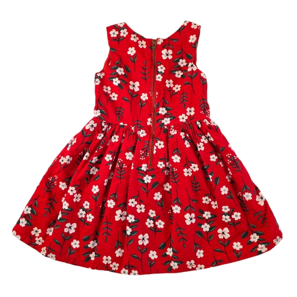 Girls 4T Spring Summer Sleeveless Dress Bundle 3PC Floral Cotton Easter Sundress - Picture 10 of 12